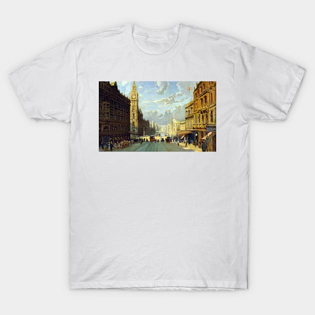 George Hyde Pownall Bourke Street East T-Shirt by pdpress